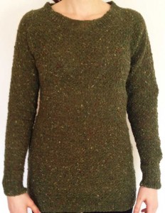 Tweed-Pullover Cloquémuster