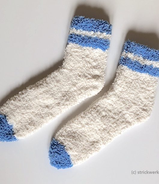 Chenille-Socken