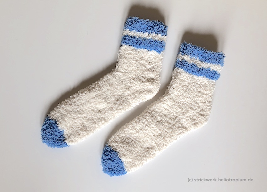 Chenille-Socken