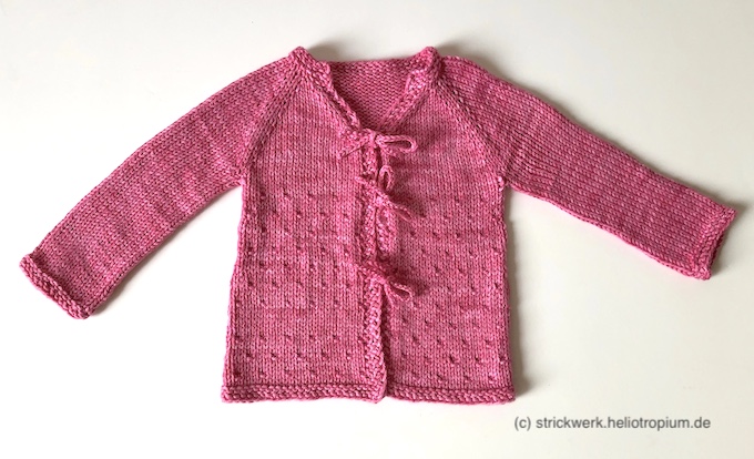 Babyjäckchen „Liv“ aus handgefärbter Pima-Baumwolle